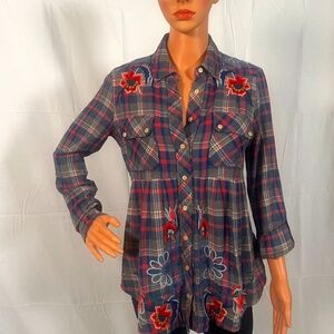 Johnny Was Flannel shirt